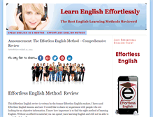 Tablet Screenshot of effortlessenglishlearning.com